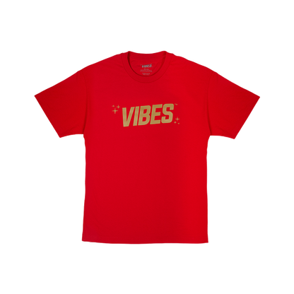 VIBES Blue T-Shirt w/ Gold Logo Vibes Rolling Papers gldonred xxl