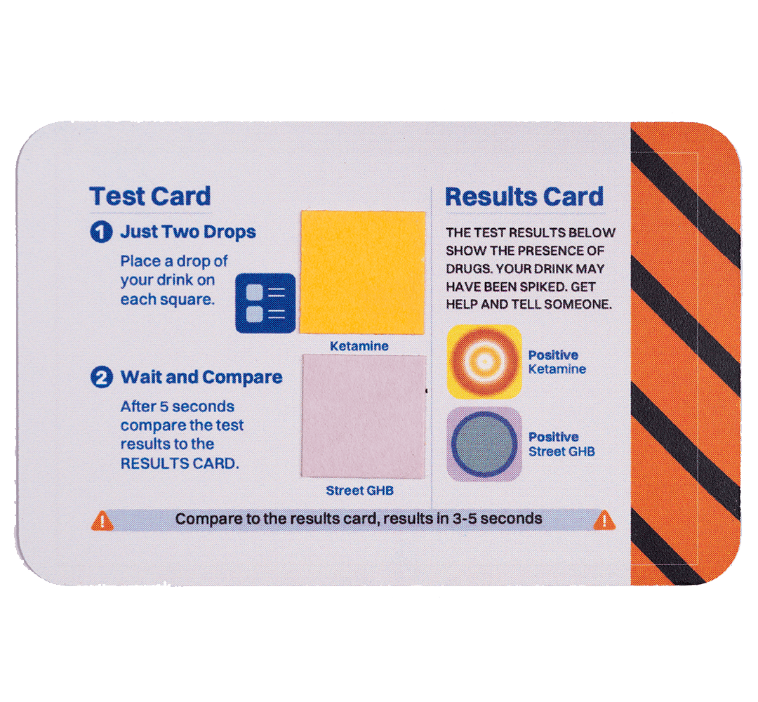 Toxi Shield Drink Spike Test Card - 5 Tests Safety Strips 5 pack