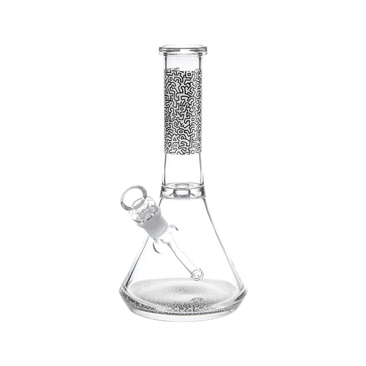 K.Haring Glass Water Pipe Glass : Water Pipe K. Haring Glass Collection blkwht