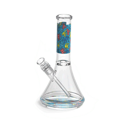 K.Haring Glass Water Pipe