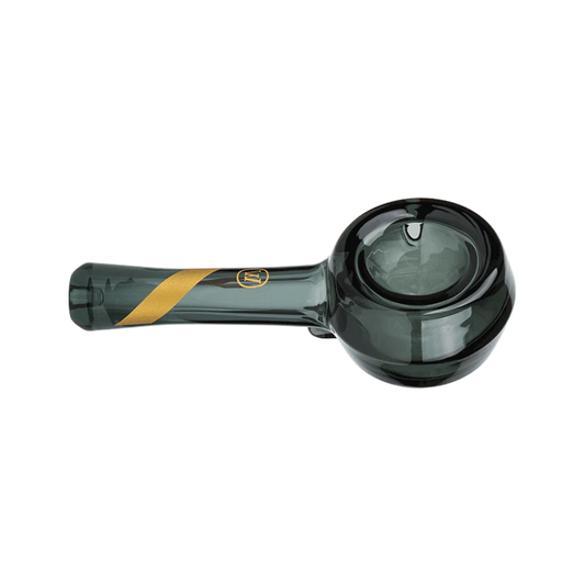 Marley Natural Spoon Pipe Smoked Glass Gold Stripe Decal Glass : Spoon Marley Natural