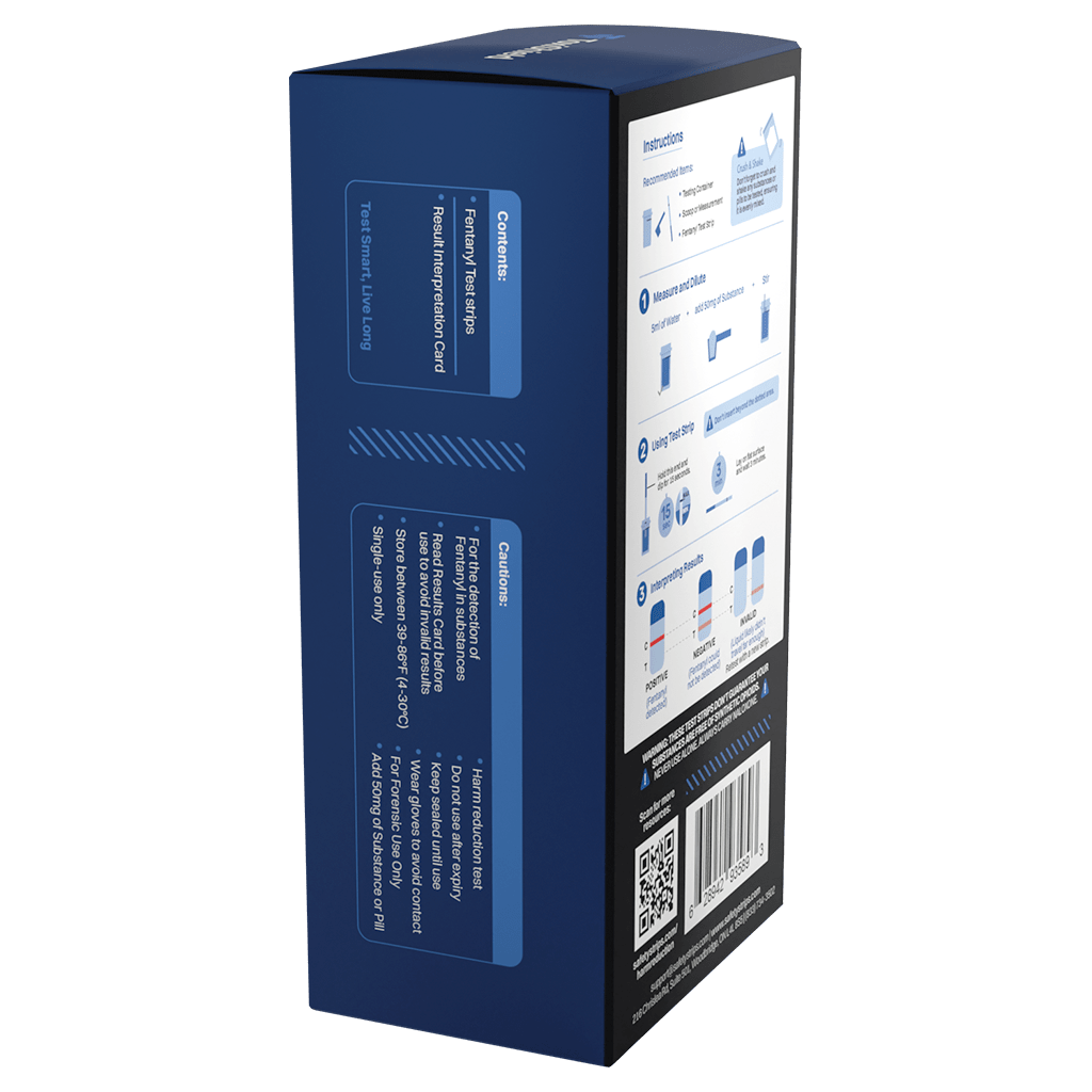 Toxi Shield by Safety Strips™ Fentanyl Test Strips (10 Test Strips per box)  Safety Strips   