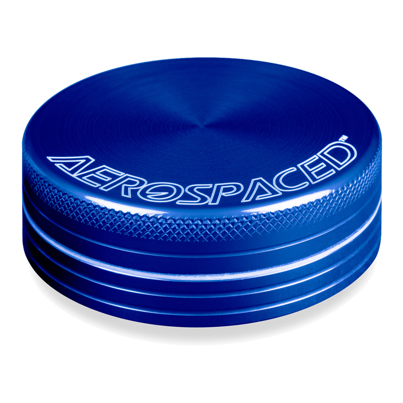 Aerospaced 2 Piece Grinders/Sifters Grinders : Aluminum Aerospaced Blue 1.2" (30mm) 