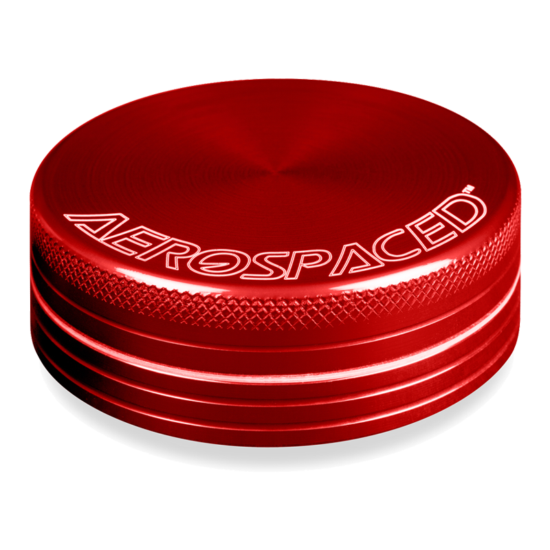 Aerospaced 2 Piece Grinders/Sifters Grinders : Aluminum Aerospaced Red 2.0" (50mm)