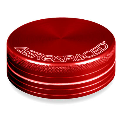 Aerospaced 2 Piece Grinders/Sifters Grinders : Aluminum Aerospaced Red 2.0" (50mm)